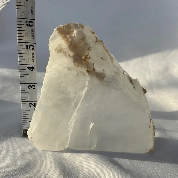 Natural Selenite Crystal Display (Lots of Rainbows!)
